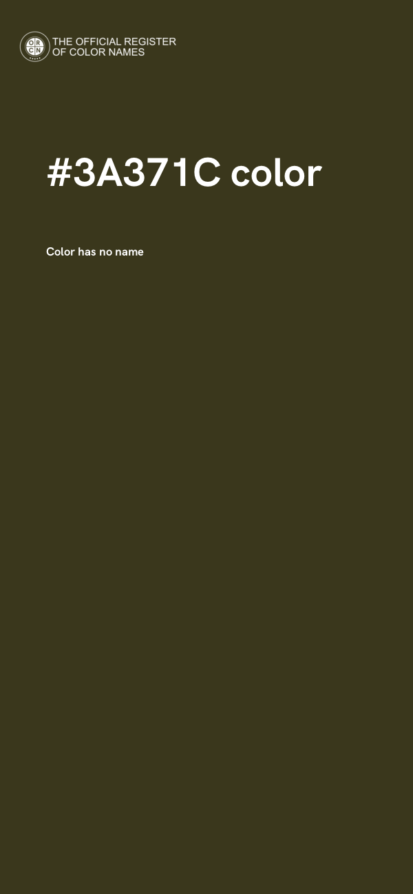 #3A371C color image