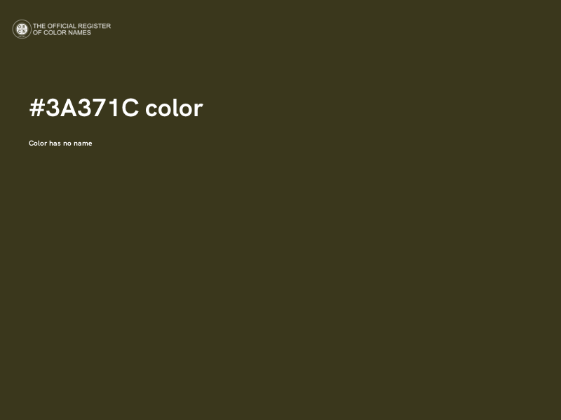#3A371C color image