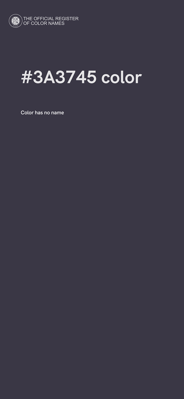 #3A3745 color image