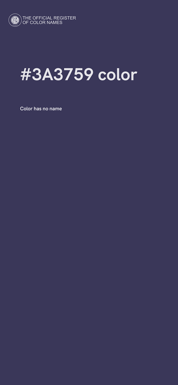#3A3759 color image