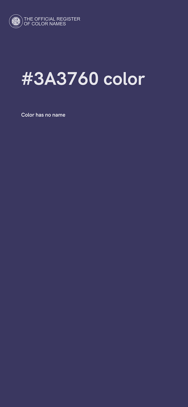 #3A3760 color image