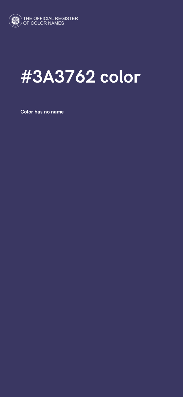 #3A3762 color image