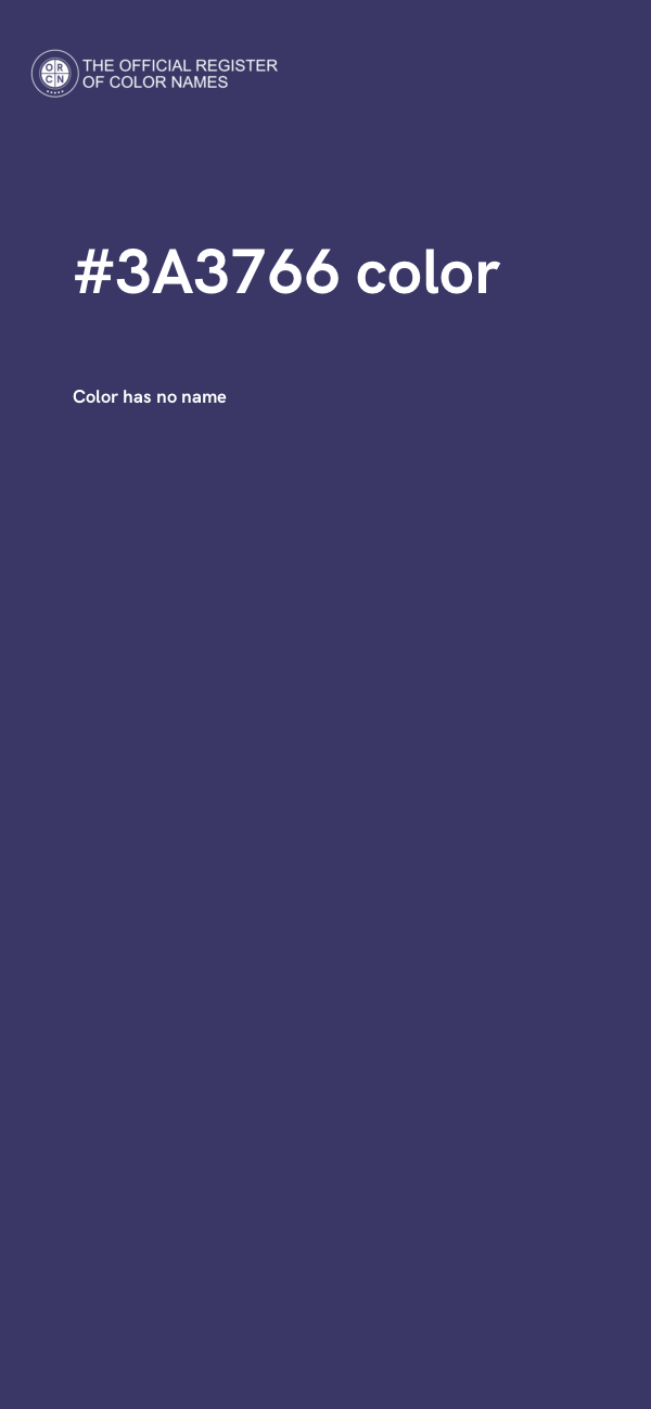 #3A3766 color image