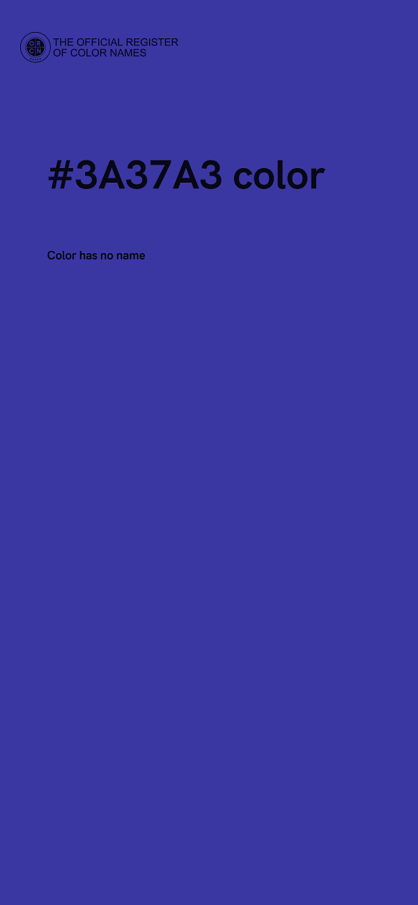 #3A37A3 color image