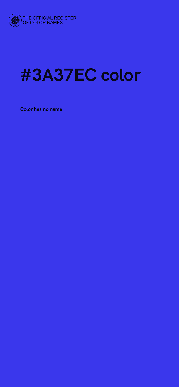 #3A37EC color image