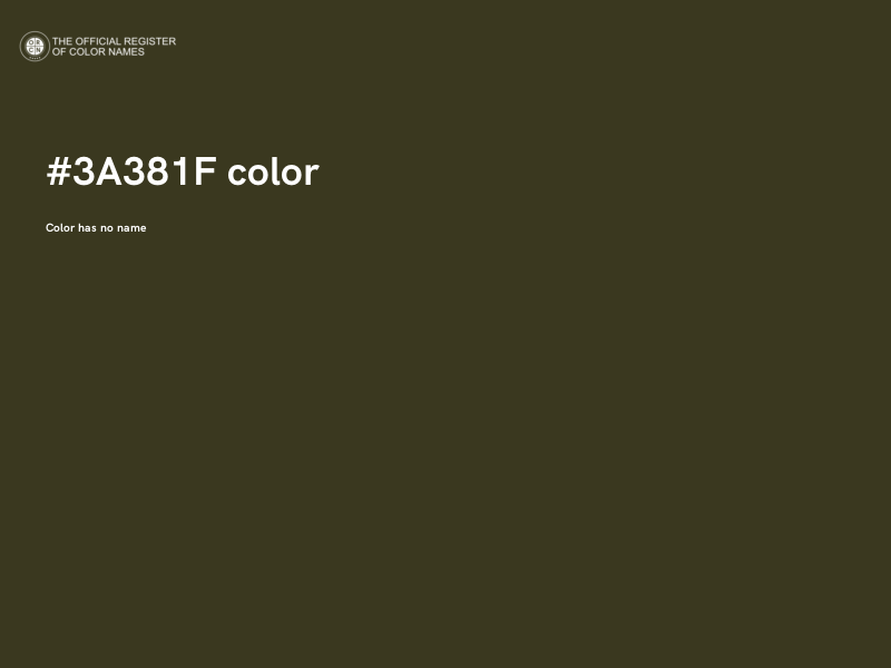 #3A381F color image