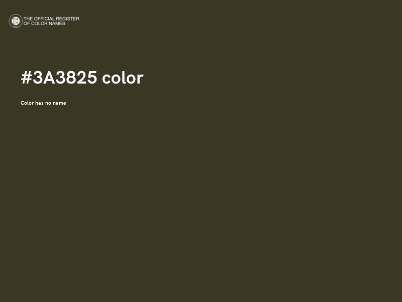 #3A3825 color image