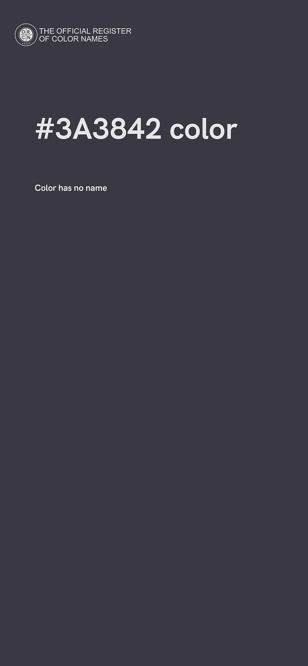 #3A3842 color image