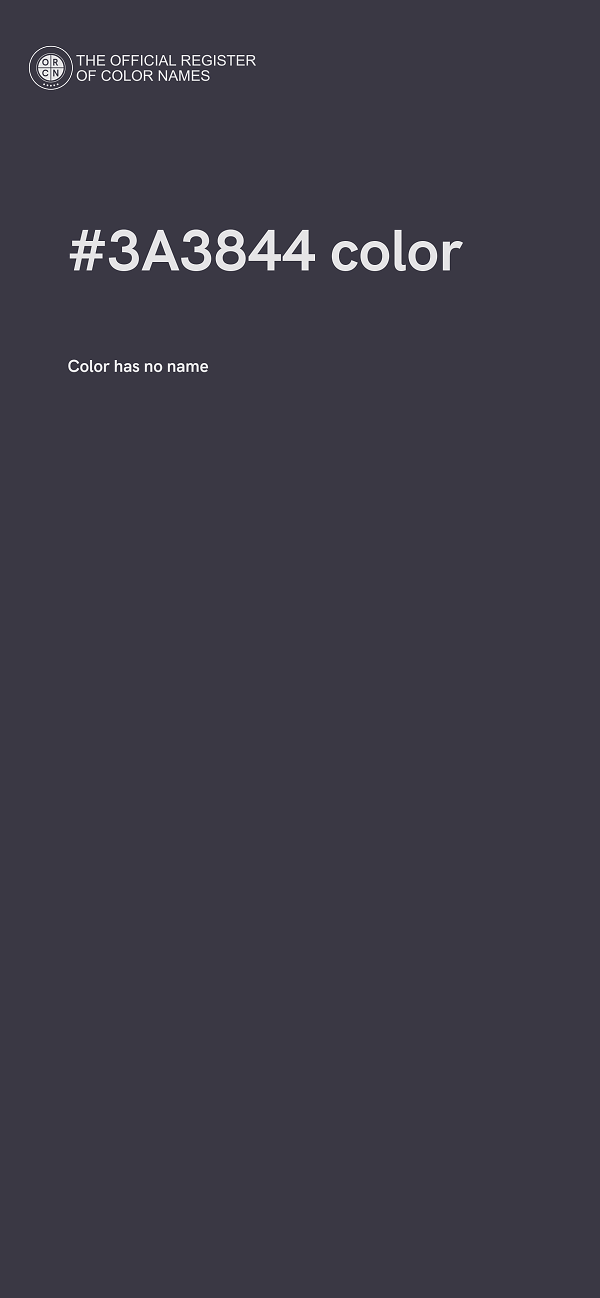 #3A3844 color image