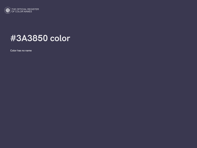 #3A3850 color image