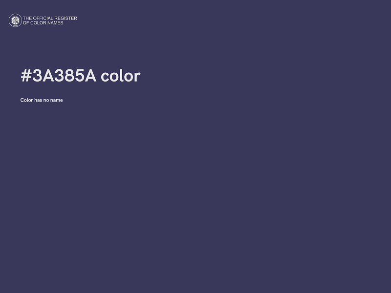 #3A385A color image