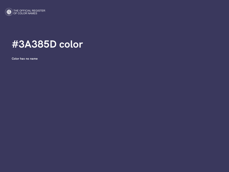 #3A385D color image