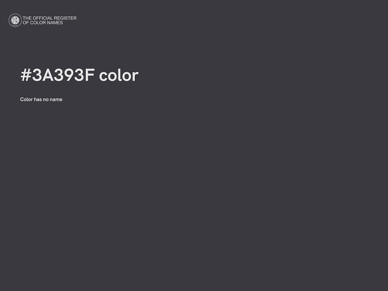 #3A393F color image