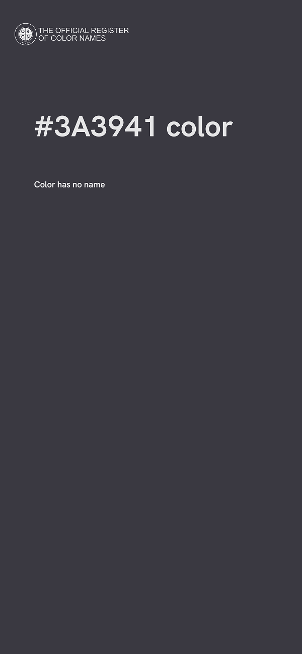 #3A3941 color image
