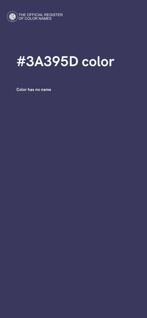 #3A395D color image