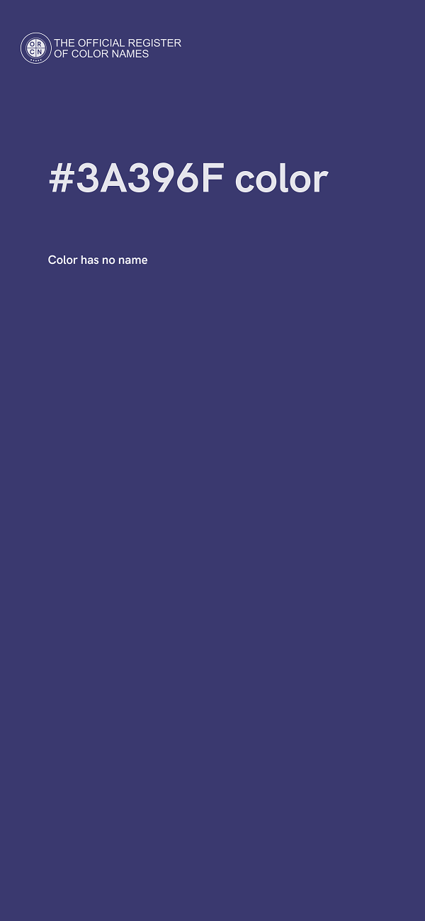 #3A396F color image