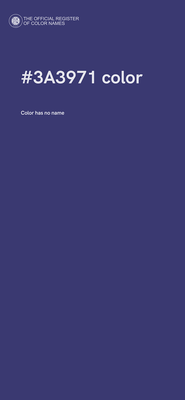 #3A3971 color image