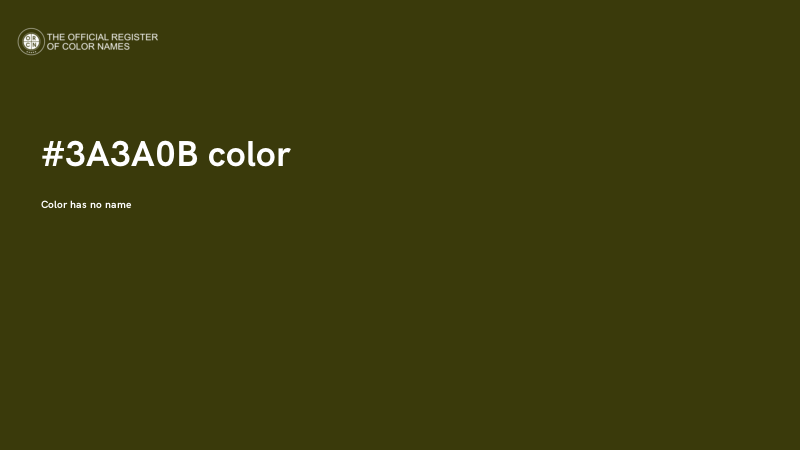 #3A3A0B color image