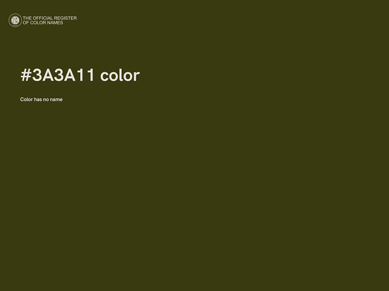 #3A3A11 color image