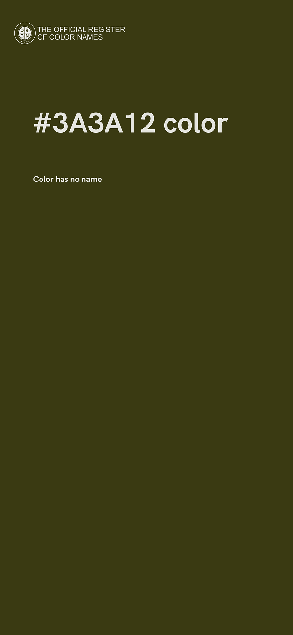 #3A3A12 color image