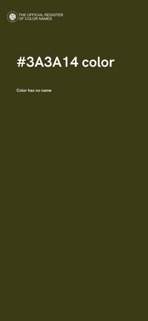 #3A3A14 color image