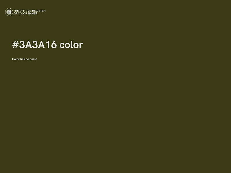 #3A3A16 color image