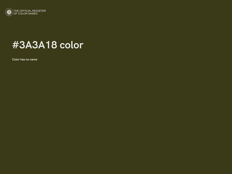 #3A3A18 color image