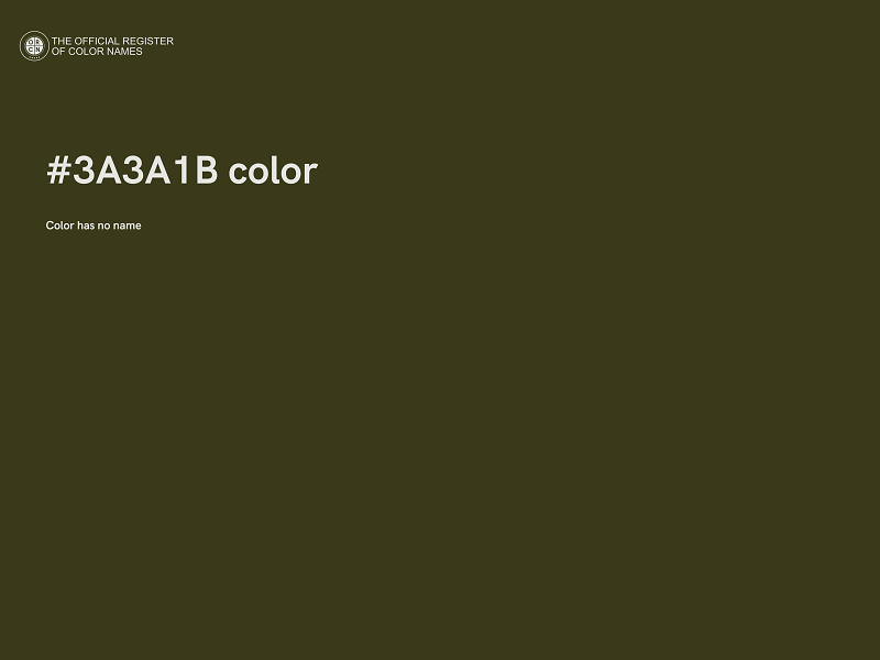 #3A3A1B color image