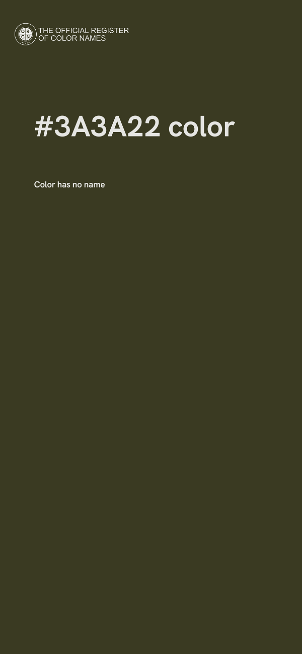 #3A3A22 color image