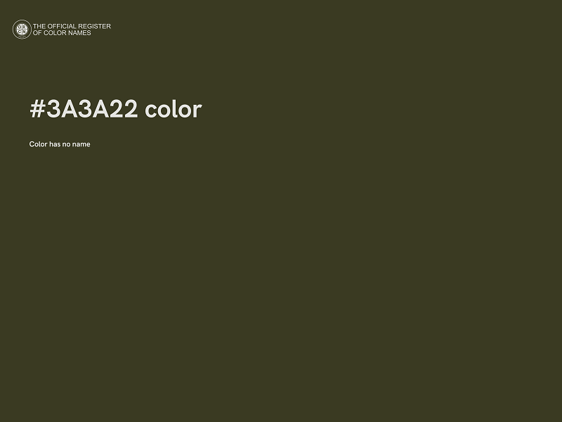 #3A3A22 color image