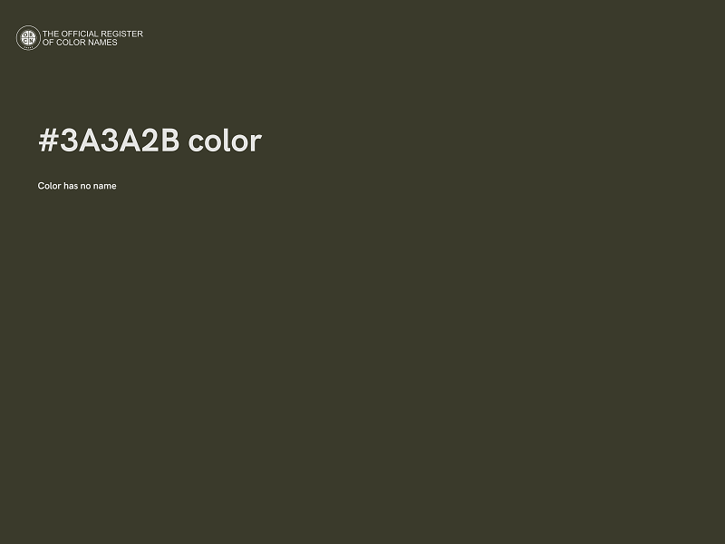 #3A3A2B color image