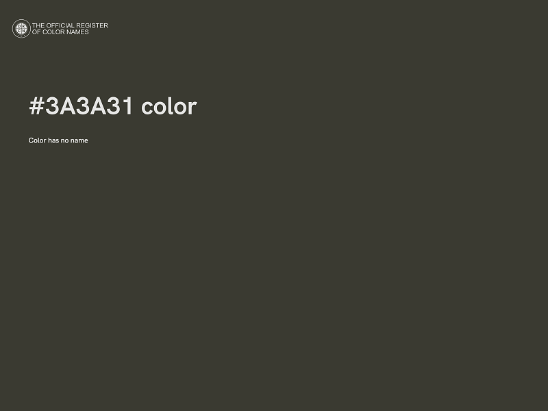 #3A3A31 color image