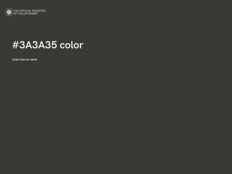 #3A3A35 color image