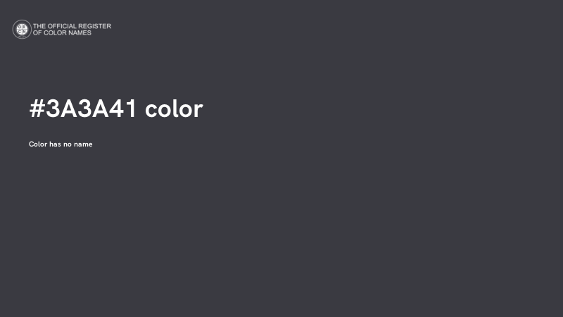 #3A3A41 color image
