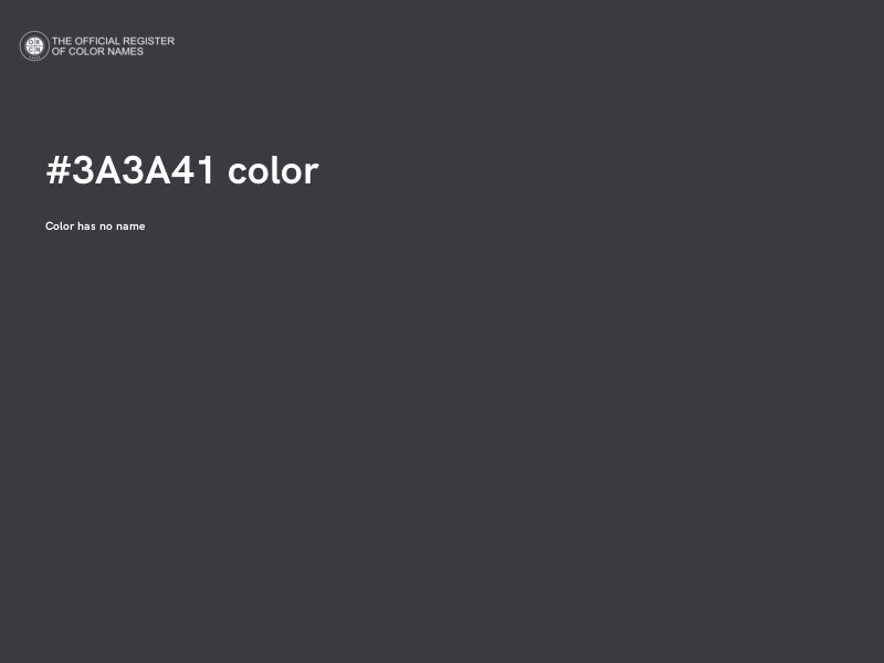 #3A3A41 color image