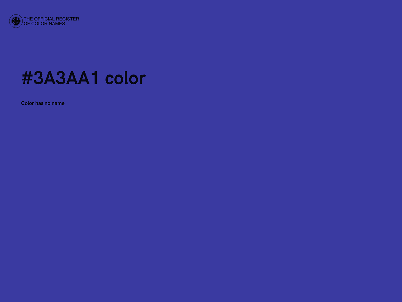 #3A3AA1 color image