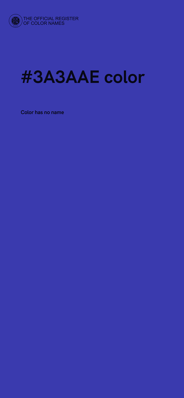 #3A3AAE color image