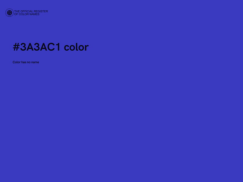 #3A3AC1 color image