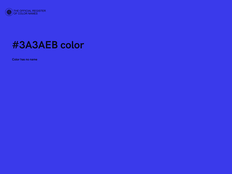 #3A3AEB color image