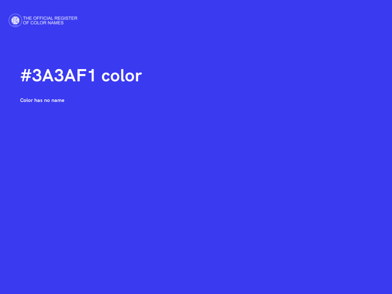 #3A3AF1 color image