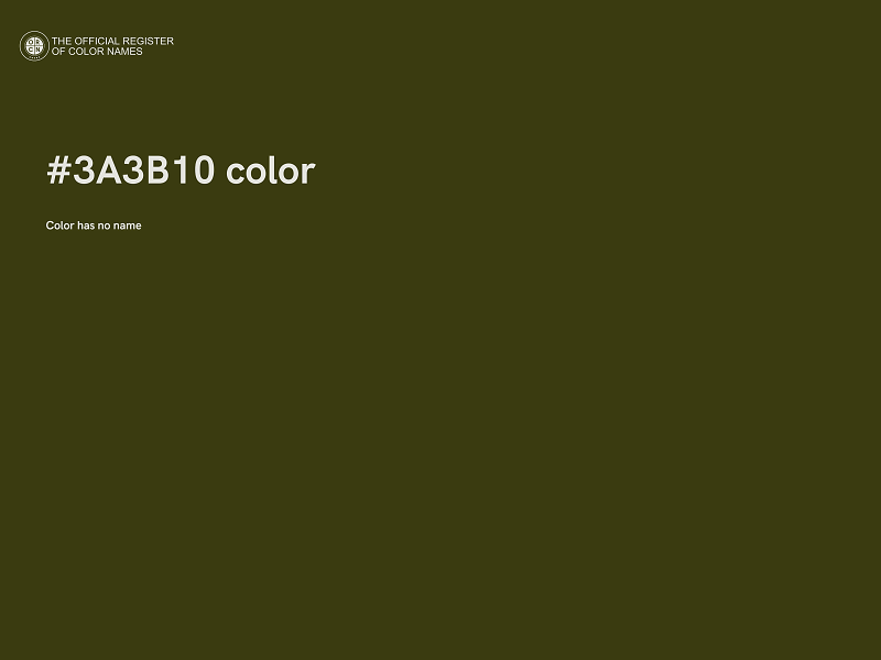 #3A3B10 color image