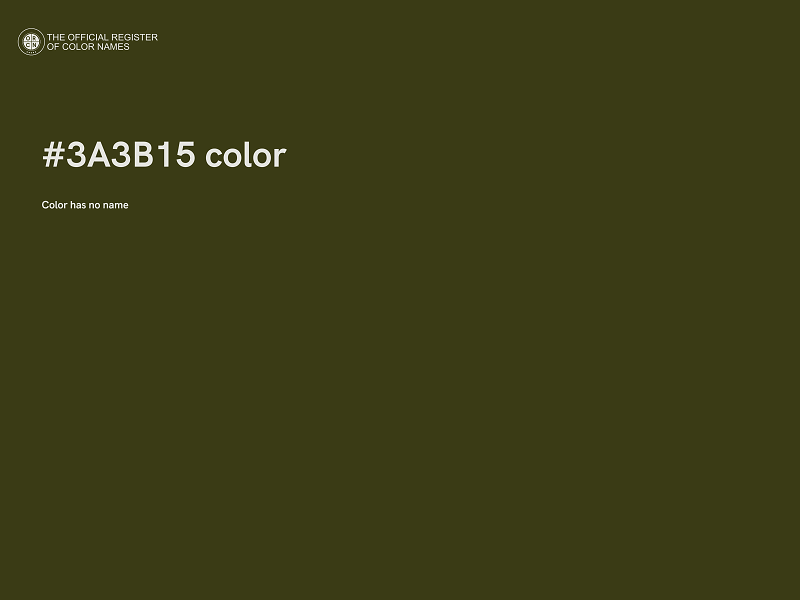 #3A3B15 color image