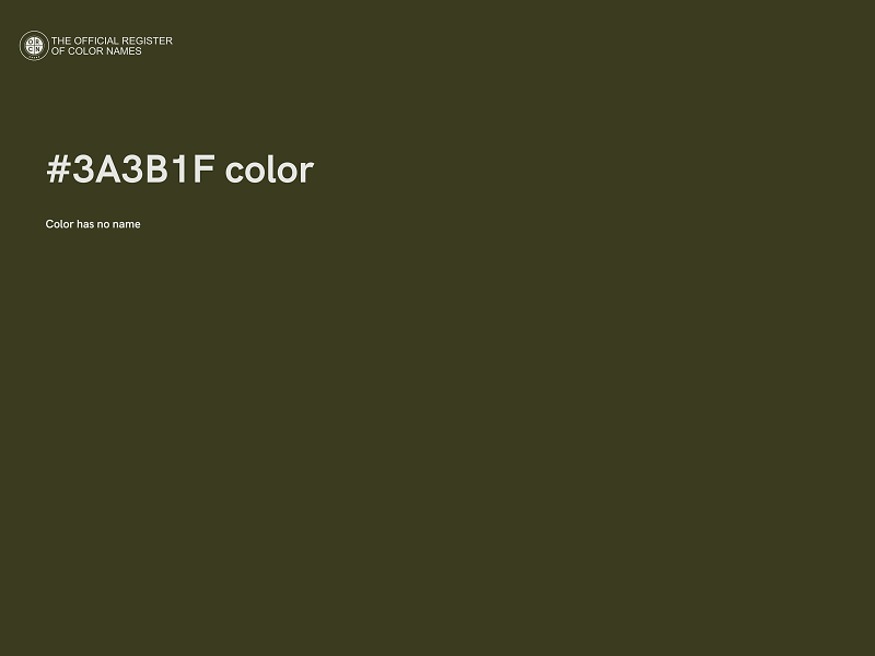 #3A3B1F color image