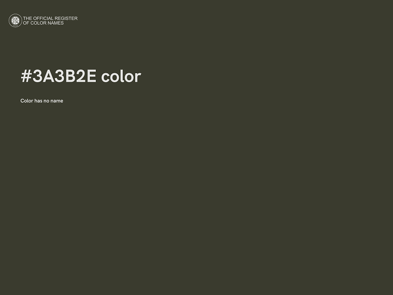 #3A3B2E color image