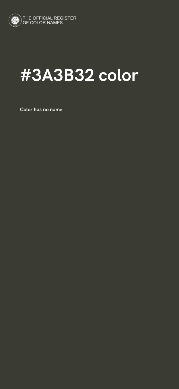 #3A3B32 color image