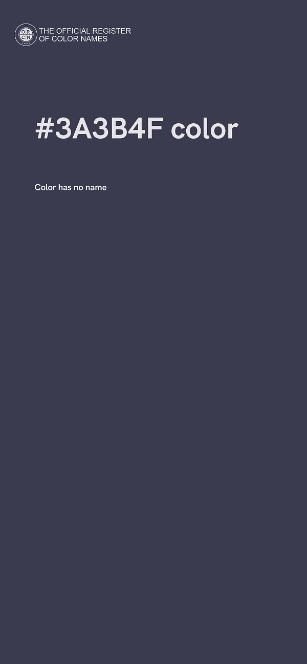 #3A3B4F color image