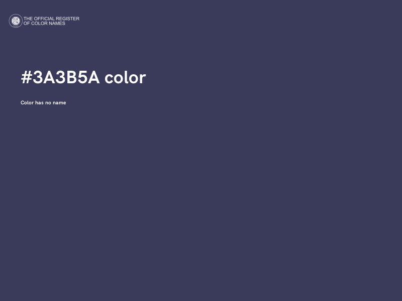#3A3B5A color image