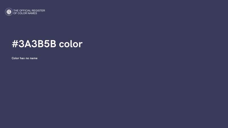 #3A3B5B color image