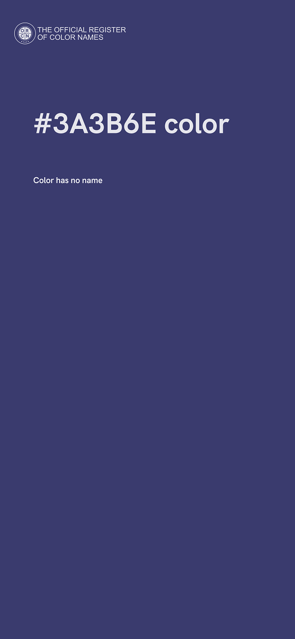 #3A3B6E color image