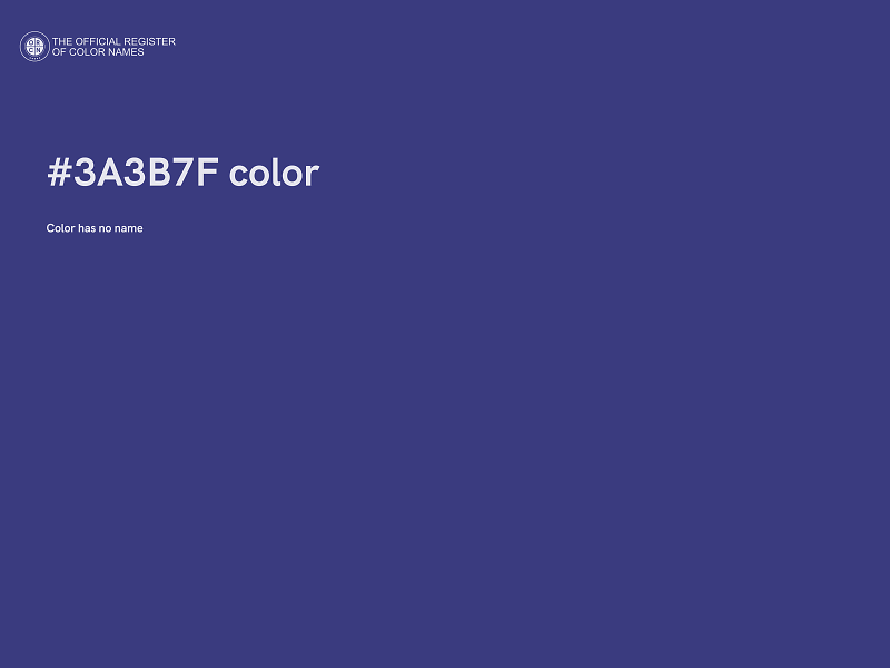 #3A3B7F color image